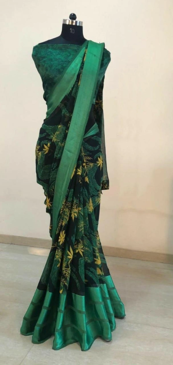 Satin Patta Saree