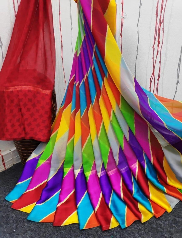 Satin Patta Saree