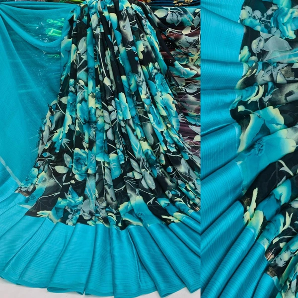 Satin Patta Saree