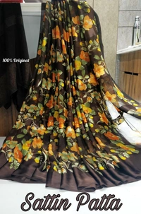 Satin Patta Saree