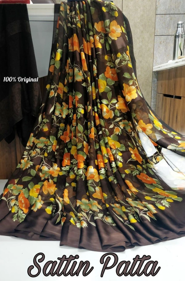 Satin Patta Saree