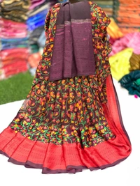 Satin Patta Saree