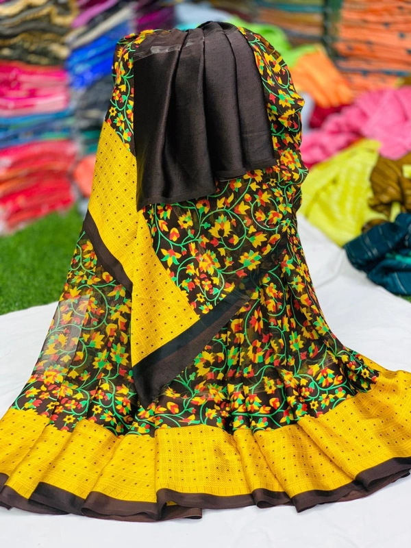 Satin Patta Saree