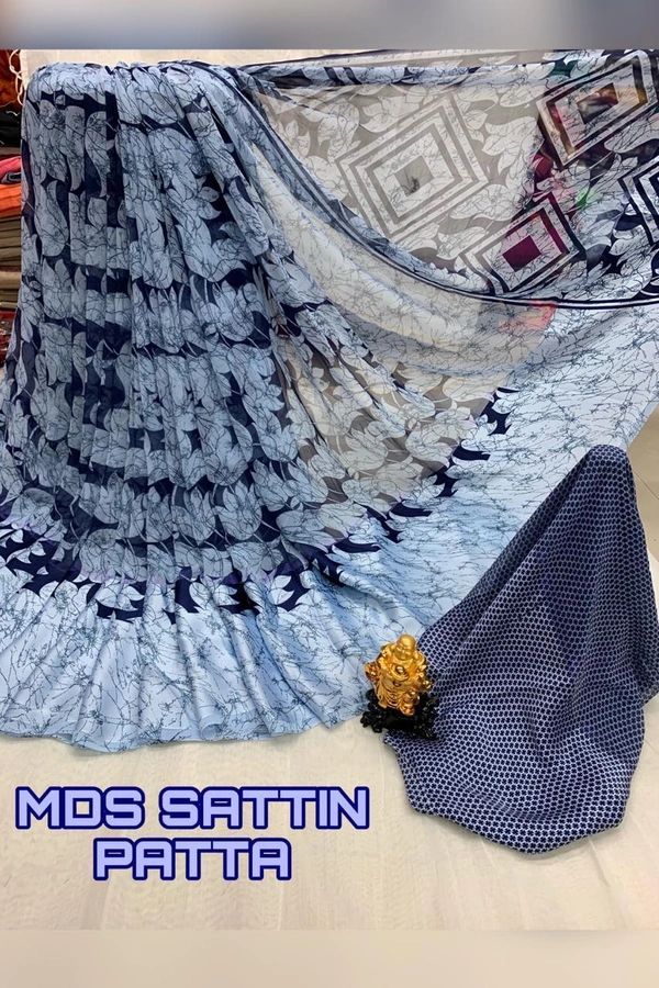 Satin Patta Saree