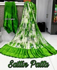 Satin Patta Saree