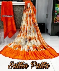 Satin Patta Saree