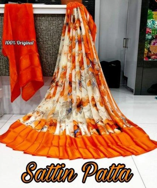 Satin Patta Saree