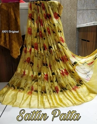 Satin Patta Saree