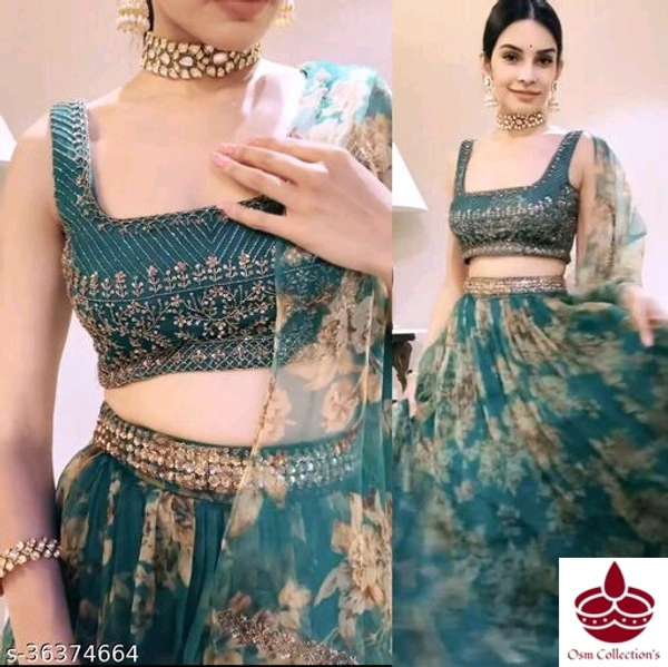 Organza Lehenga