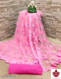 Net Butterfly Saree