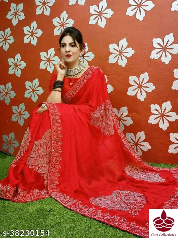 Stone Work Saree