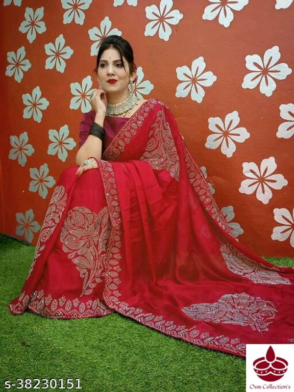 Stone Work Saree