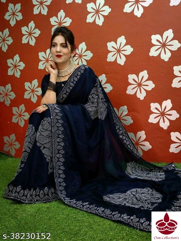 Stone Work Saree