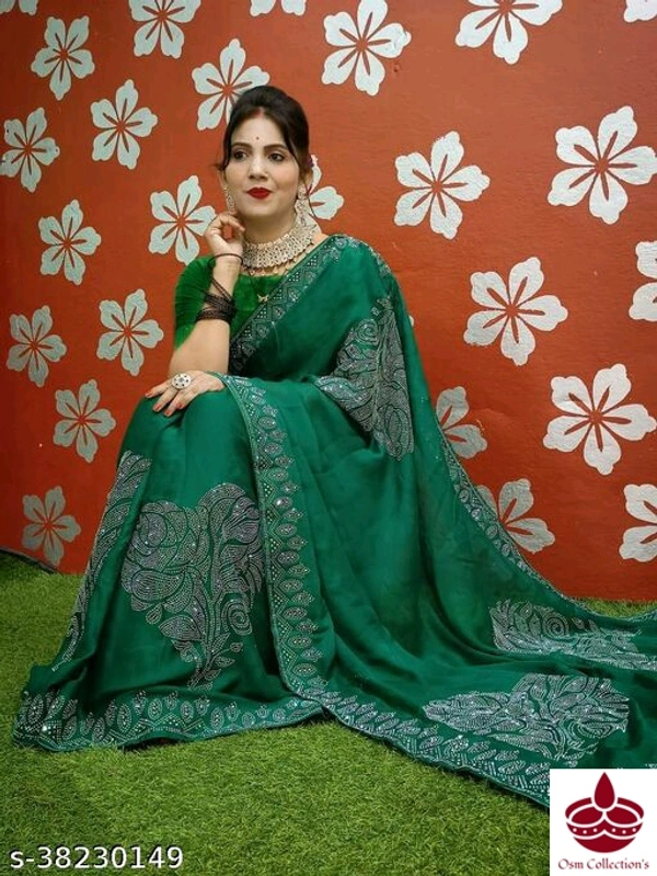 Stone Work Saree