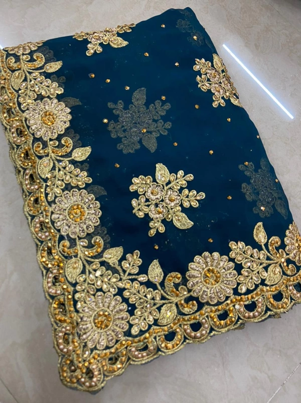 Stone Work Heavy Saree