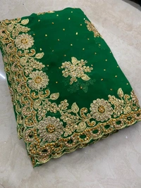 Stone Work Heavy Saree