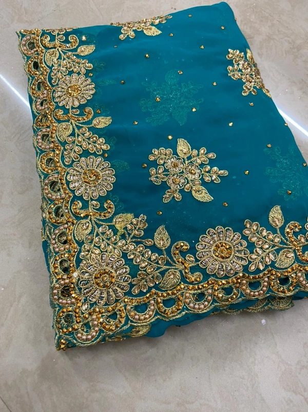 Stone Work Heavy Saree