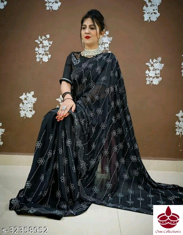 Stone Work Saree