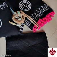 Cotton Saree With Pompom