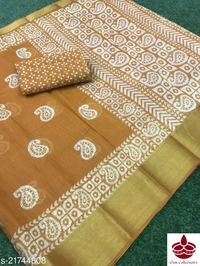 Cotton Lilen Saree