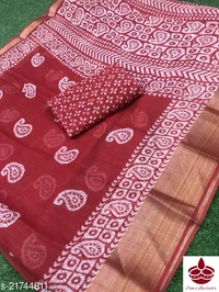 Cotton Lilen Saree