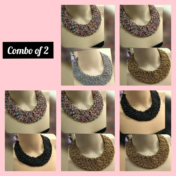 Women Stylist Partywear Chain - free size, black+yellow