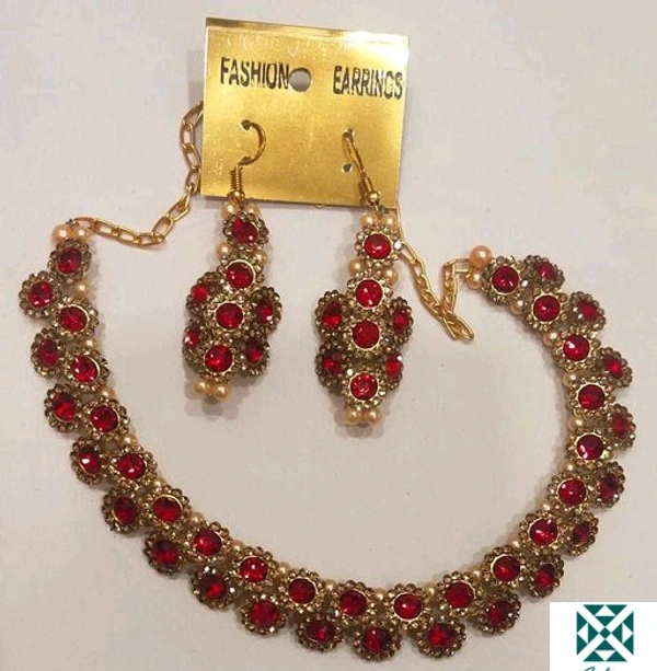 Women Jewellery - red, free size
