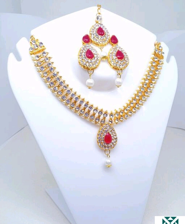 Women Jewellery - Dark pink, free size