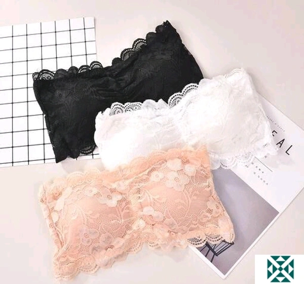 Women Bra(Combo Of 3) - black,white,light pink, free size