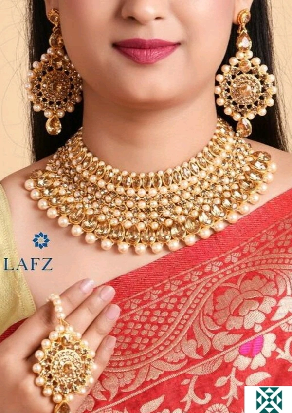 Women Jewellery Set - Golden, free size