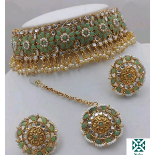 Women Jewellery - green, free size