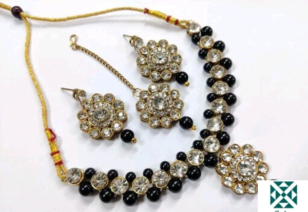 Women Jewellery Set  - black, free size