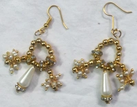 NIBRAS White Pearl Drop Necklace Set - B09ZT5VMNY