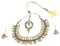 NIBRAS Bridal Pearl Necklace Set - B0B1QQ1VBD