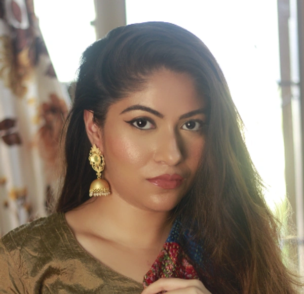 Mint matte gold jhumka - mint, gold