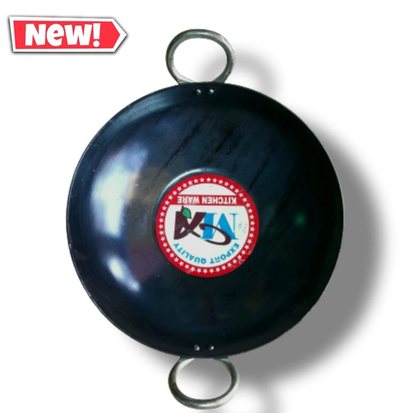 Sumit Indection gas kadai heavi 2 size avlabail - black, 1.7 kg