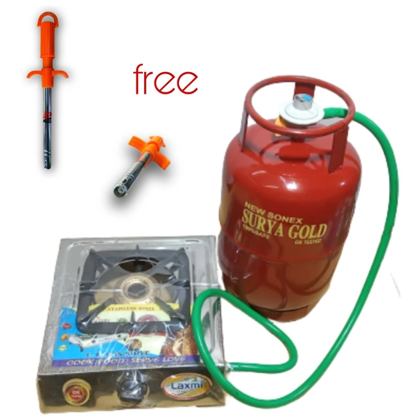 gold 5 kg silendar/ gas chulha (packez) - red, 5 kg sl