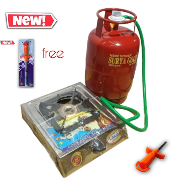 gold 5 kg silendar/ gas chulha (packez) - red, 5 kg sl