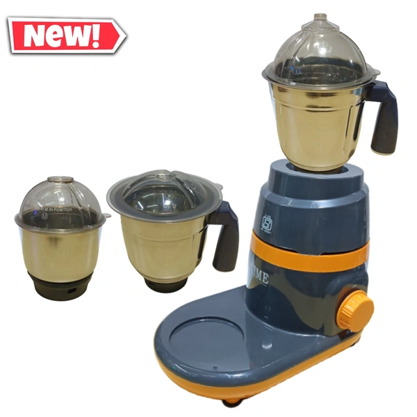 time mixer grinder - black and orange, 2 ench moter