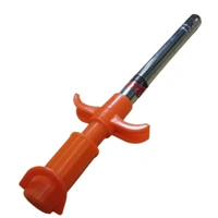 metro kitchen lighter - orenge and steel