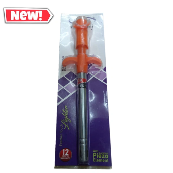 metro kitchen lighter - orenge and steel