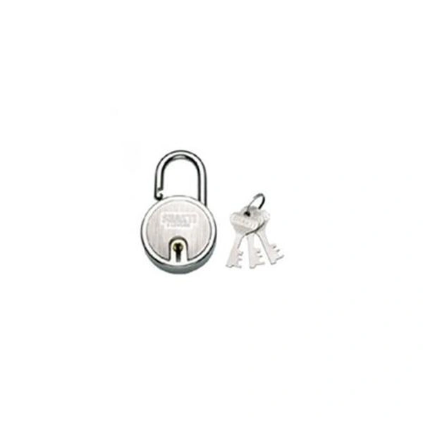 Godrej Round Padlock 6lvrs - nickle plated, 6levers