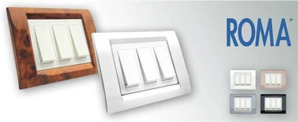 Roma 10amp 1way switch - white