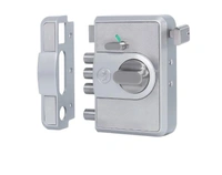 YALE CBR-Cinco 500,Latch & DeadBolt Main Door Lock, Knob Inside - silver, Dimple key