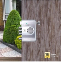 YALE CBR-Cinco 500,Latch & DeadBolt Main Door Lock, Knob Inside - silver, Dimple key