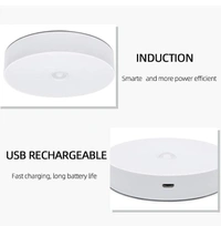 LED Motion Smart Sensor Wireless Wall Night Light Rechargeable - white