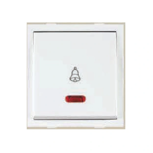 Pooja Aroma Dura Bell Switch Ind 2m - white