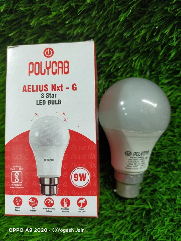 Polycab  9W POLYCAB LED BULB  - White, 9w