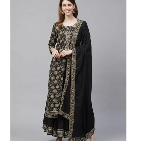 Kurta Set - brown(rust) and black, all size available