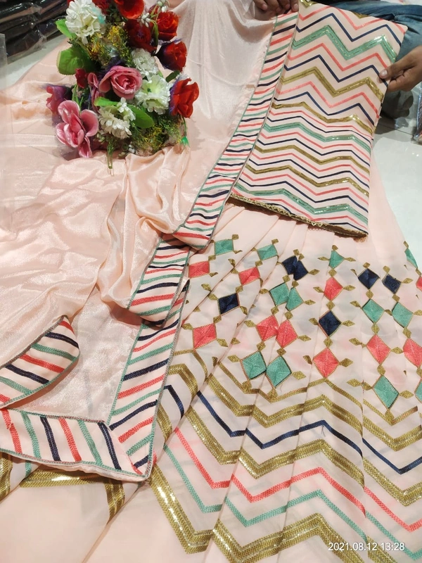 Designer Pink Sharara Set - pink, free size 